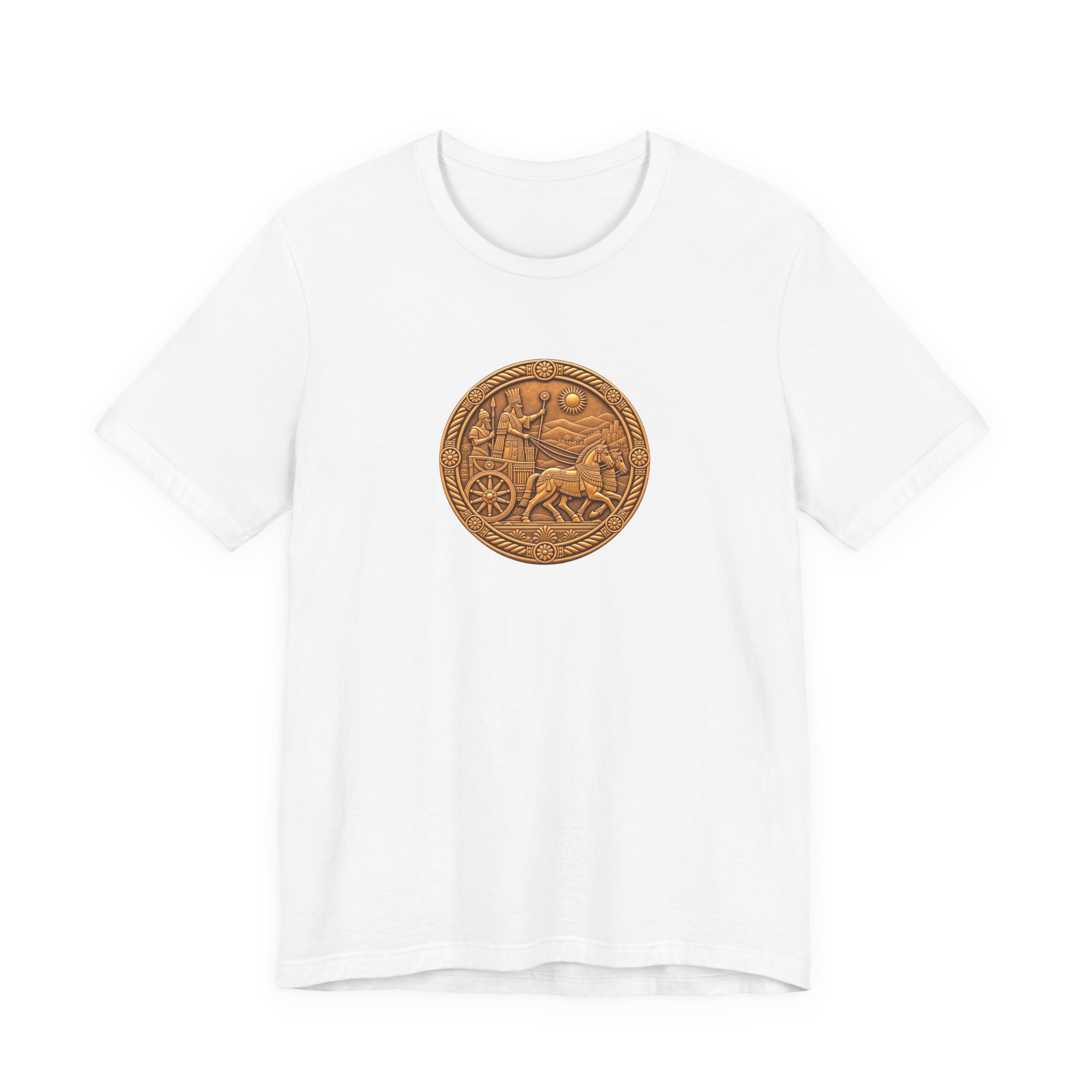 Assyria Heritage Basic T‑Shirt — Assyrian Chariot Medallion - Image 13
