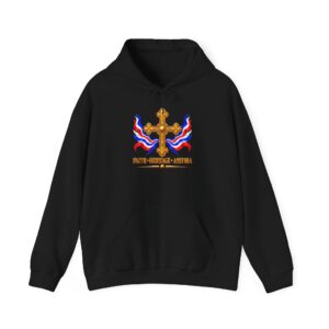 Hoodie Assyrian Faith Heritage Cross River (no zipper)