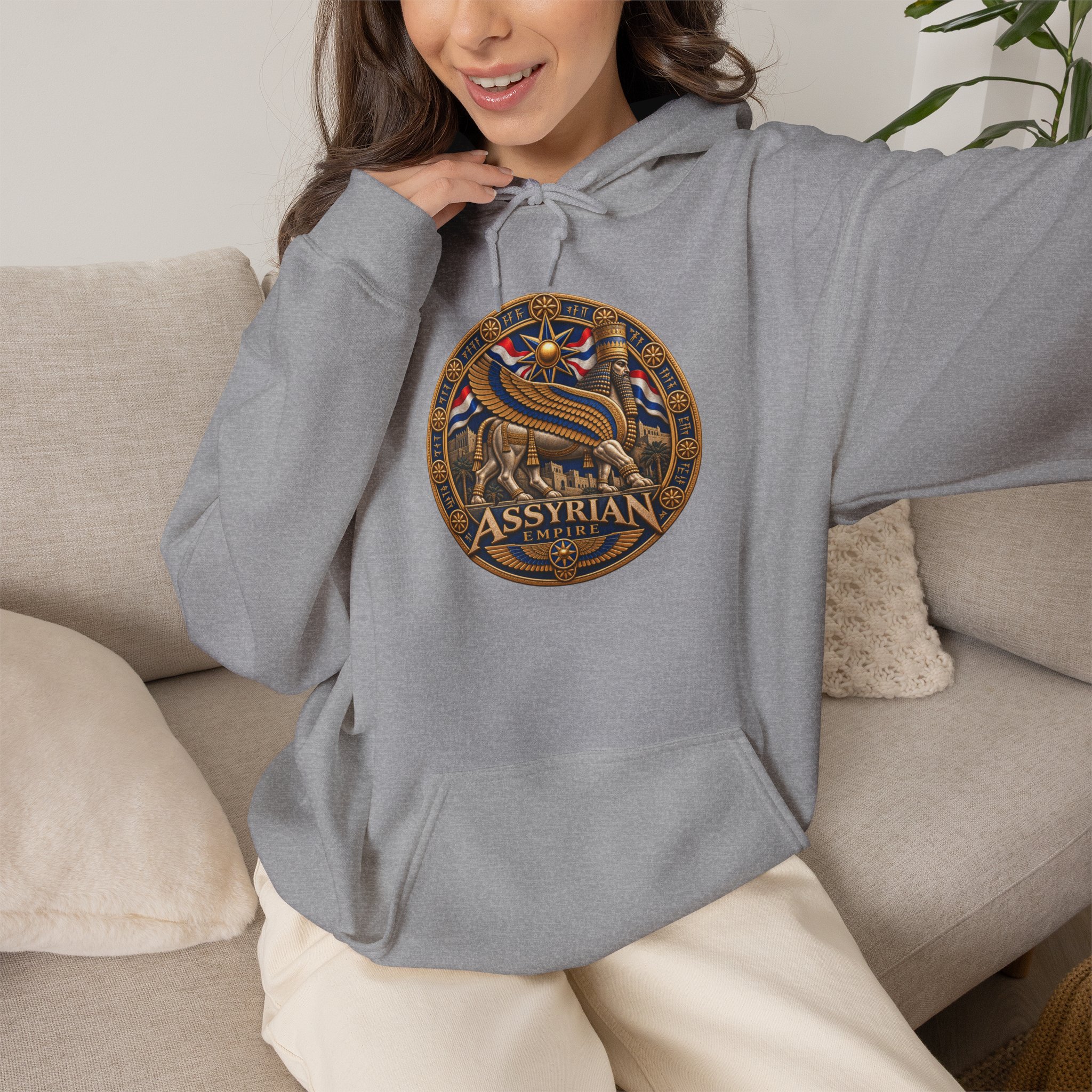 Hoodie Assyrian Medallion (no zipper) - Image 23