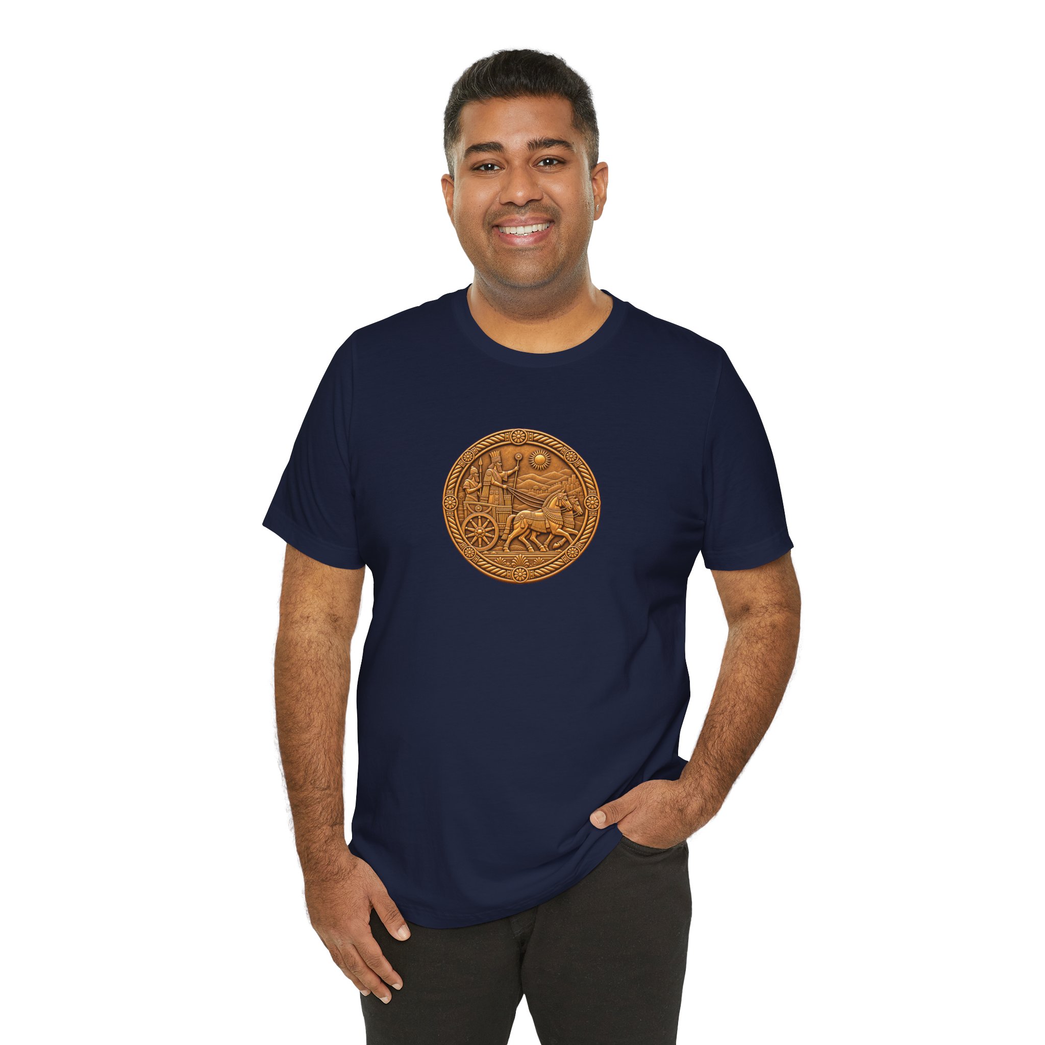 Assyria Heritage Basic T‑Shirt — Assyrian Chariot Medallion - Image 10