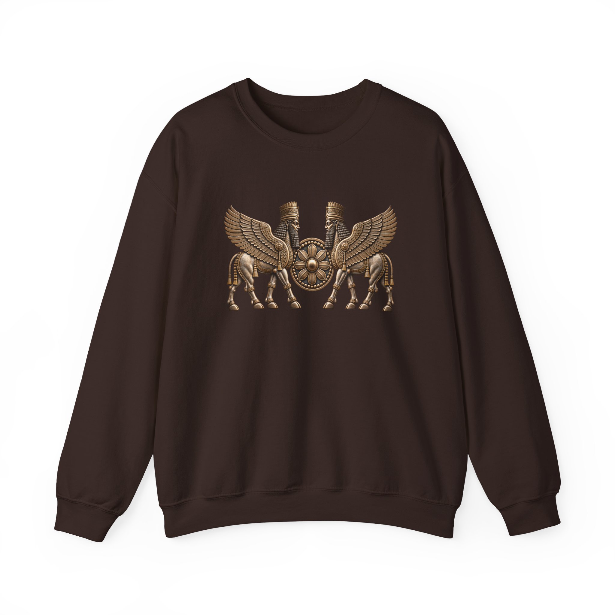 Two Winged Lamassu Crewneck Sweatshirt — Ancient Assyrian - Image 17