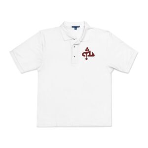 Unisex Polo Shirt (Embroidery) Assyrian Symbol for God