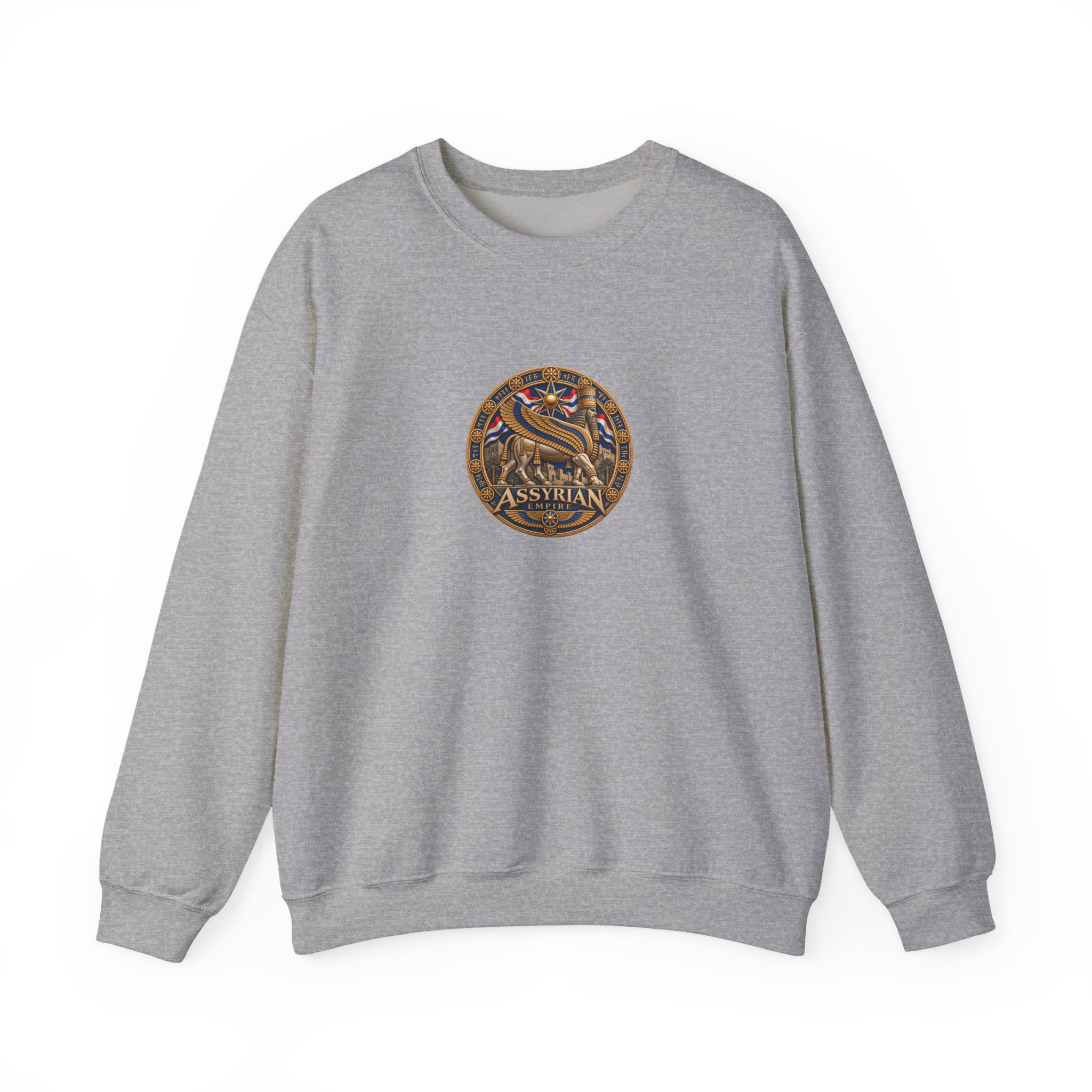 Crewneck Sweatshirt — Ancient Assyrian Medallion - Image 13