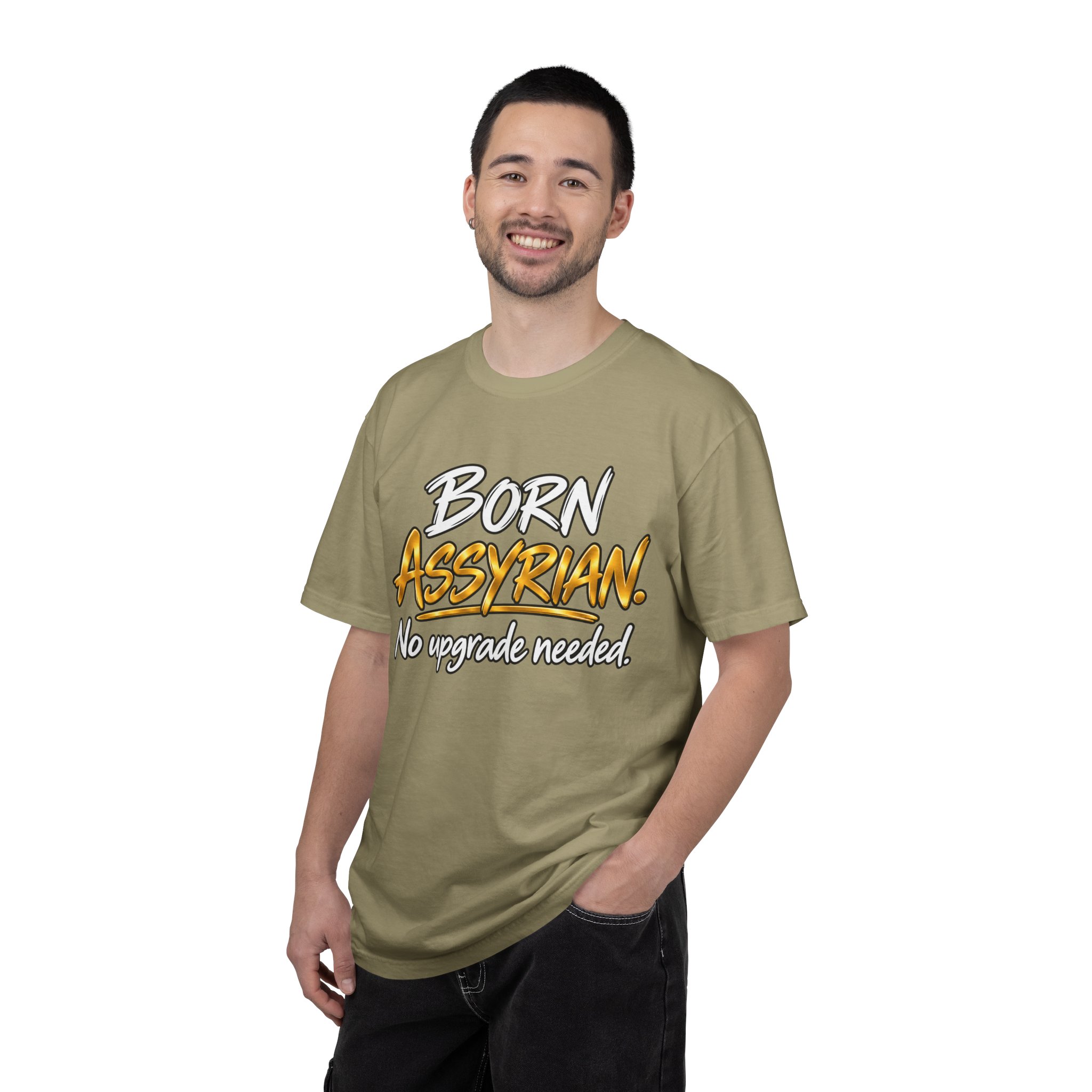 Born Assyrian. No Upgrade needed - Premium Quality T-shirt - Image 14