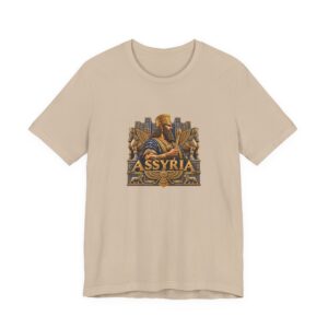 Assyria Heritage Basic T‑Shirt — Ancient Mesopotamia King Graphic 1717
