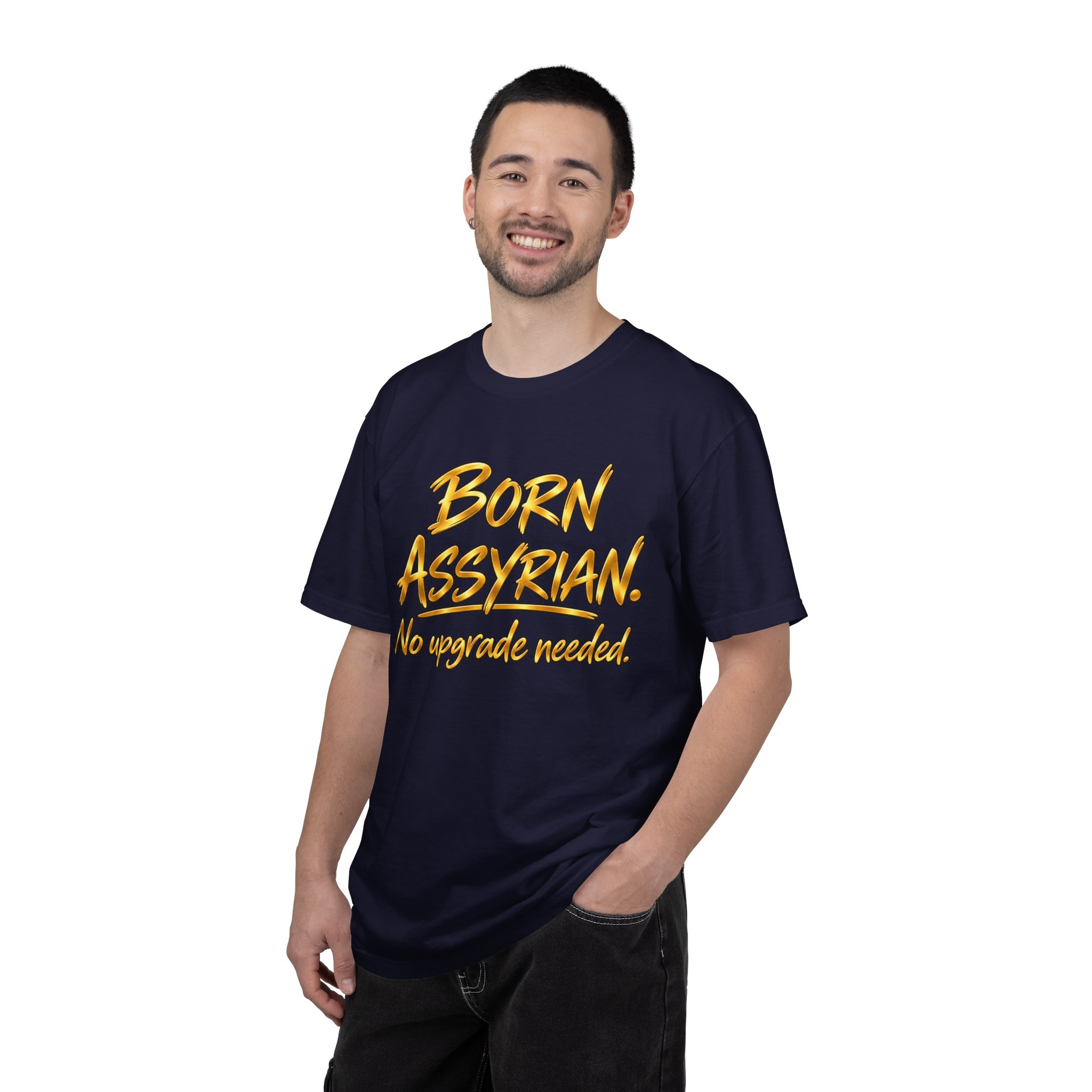 Born Assyrian. No Upgrade needed - Premium Quality T-shirt - Image 10