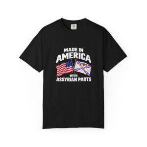 Made in America with Assyrian Parts - Premium Quality T Shirt