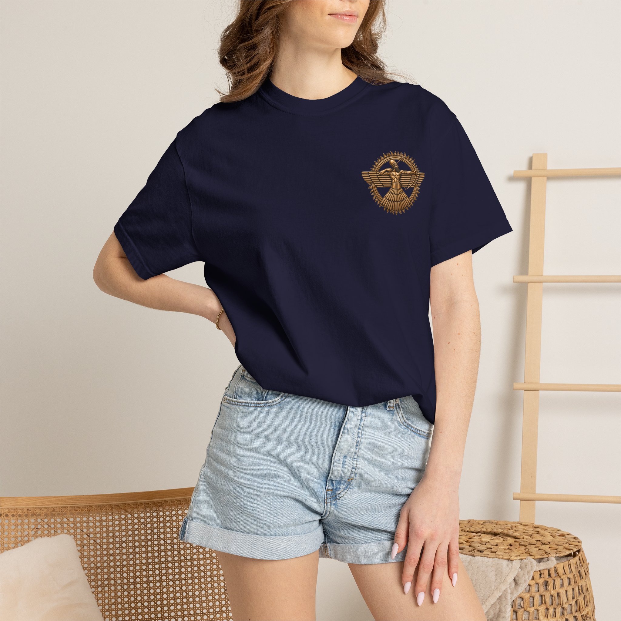 Ancient Mesopotamia Archer - Premium Quality T-Shirt - Image 17